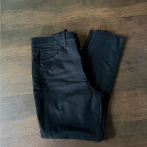 Express Black High Rise Distressed skinny Jeans Size 6